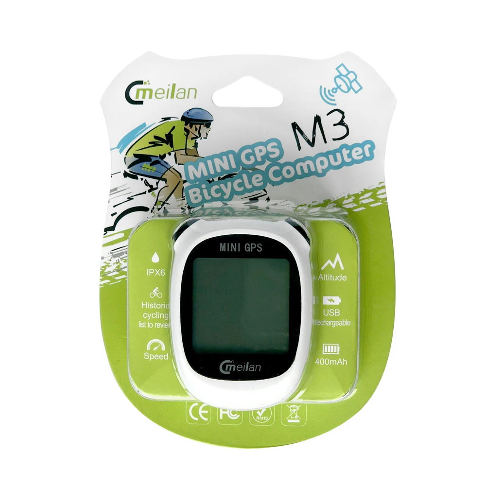 Meilan GPS Bike computer bicycle GPS Speedometer M3 Speed Altitude DST Ride time Wireless waterproof bicycle computer