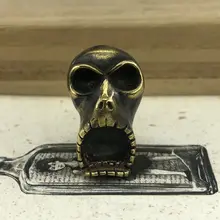 EDC инструменты латунный нож бисер латунный изумленный лицо бусы на шнурок Паракорд Нож многофункциональный брелок кулон#81