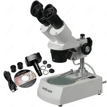 

Binocular Stereo Coin Microscope--AmScope Supplies 10X-30X Binocular Stereo Coin Microscope + 1.3MP USB Camera SE305R-P-MT
