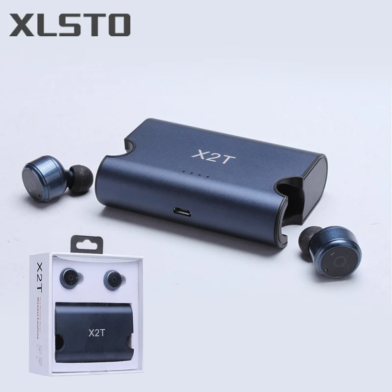 XLSTO X2T Wireless Earphone TWS Bluetooth Earphones Stereo noise canceling auricolari  Headset 1500mAh power bank box for iPhone (49)