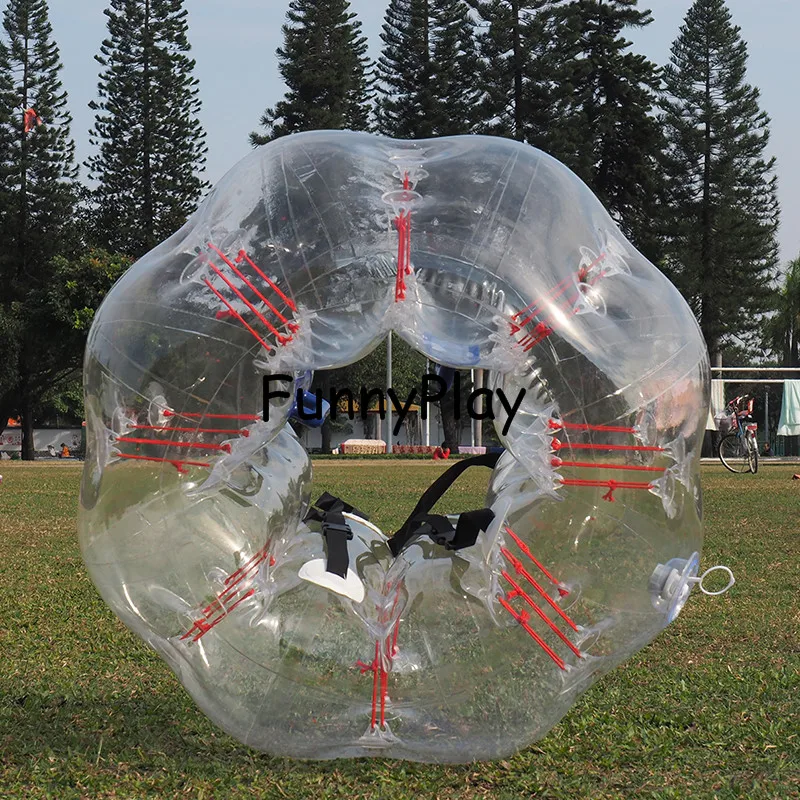 Air Bubble Soccer 0.8mm PVC 1.2m Bumper Body Zorb Ball Football For race |