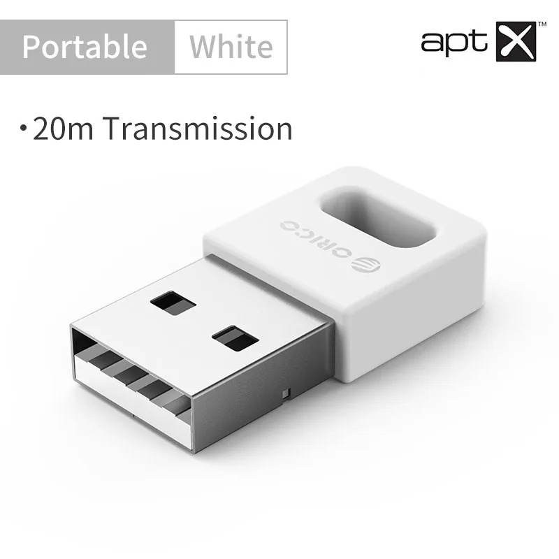 ORICO USB Bluetooth адаптер 4,0 портативный с поддержкой aptX до 20 м Bluetooth 4,0 адаптер для ПК Компьютерная Колонка Беспроводная мышь