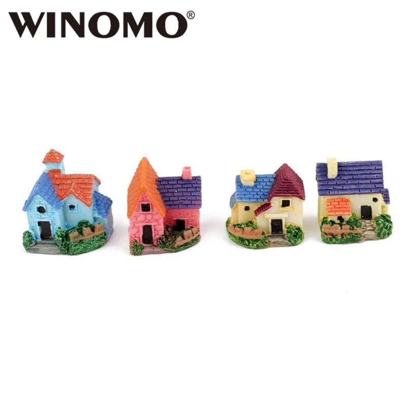 

WINOMO 4pcs Miniature Dollhouse Bonsai Craft Garden Resin Landscape DIY Villa Decor