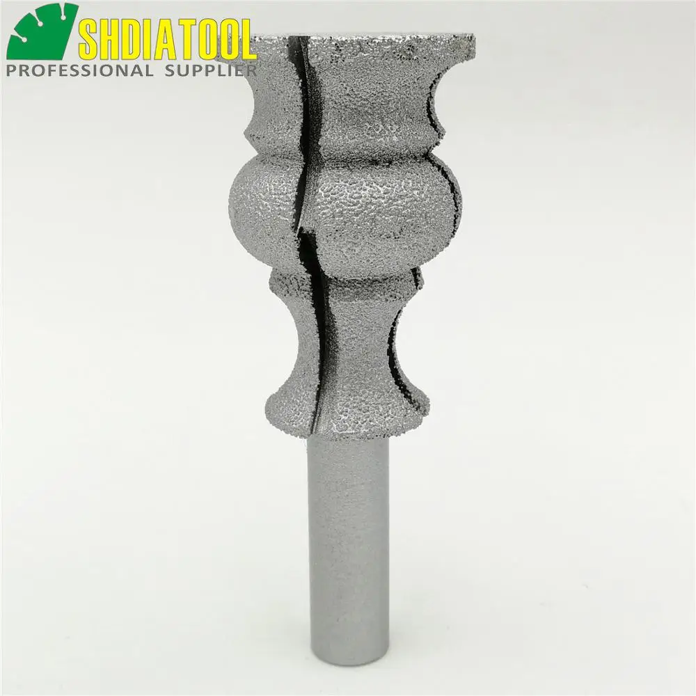 No.28 Vacuum Brazed diamond router bits with 1/2" shank for stone, Router cutter for granite & marble T1