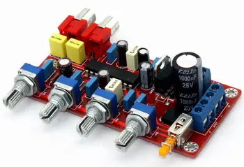 

LM1036 tone preamplifier volume treble bass amplifier board