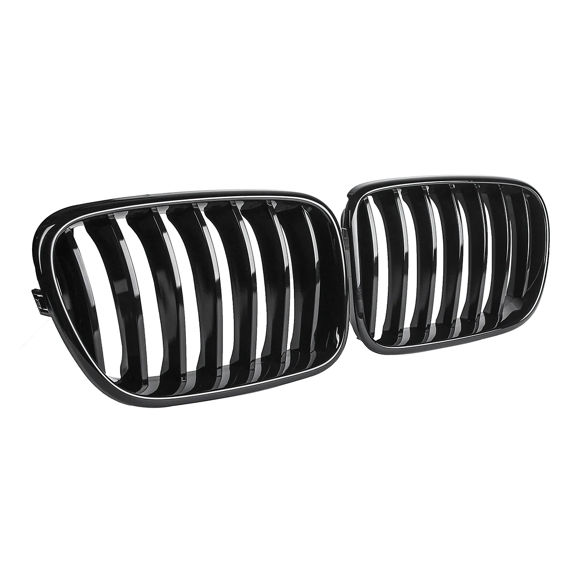 Для BMW X3 F25 2010 2011 2012 2013 1 пара передняя Передняя ножка гриль глянцевая черная замена