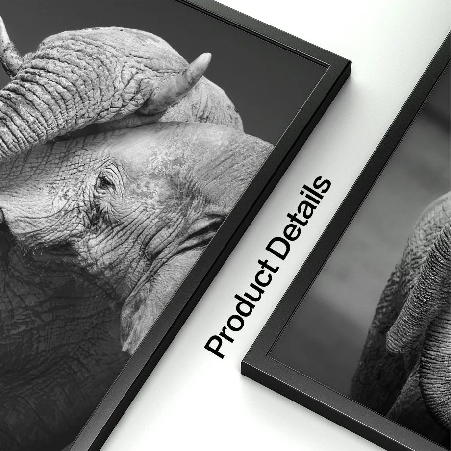 Детский слон с Mum настенный Арт холст картина черно-белая фото поп художественные плакаты и принты детские настенные картины для гостиной