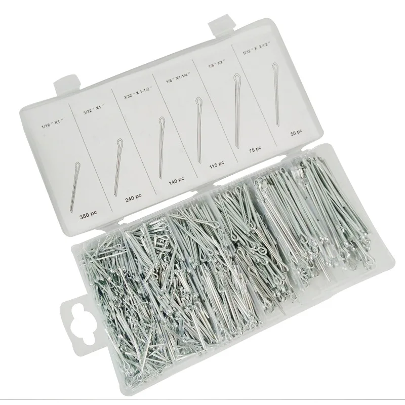 Ochoos 1000pcs 6 Kinds Stainless Steel Split Cotter Pins Assortment Fastener Kit Set Tools for Woodworking Ochoos 1000pcs 6 Kinds Stainless Steel Split Cotter Pins Assortment Fastener Kit Set Tools for Woodworking