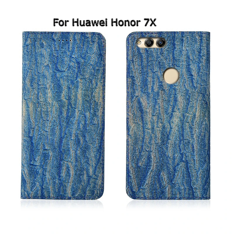 Дерево текстура натуральная кожа магнитный чехол для телефона для huawei Honor 6X7 7i 7A 7X Prime Pro откидной Чехол-подставка