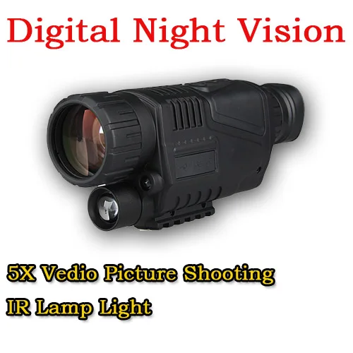 Cheap Tactical 5X Zoom Infrared Digital Camera Vedio Picture Shooting Night Vision Monocular Scope For 200M Outdoor Hunting CL27-0012