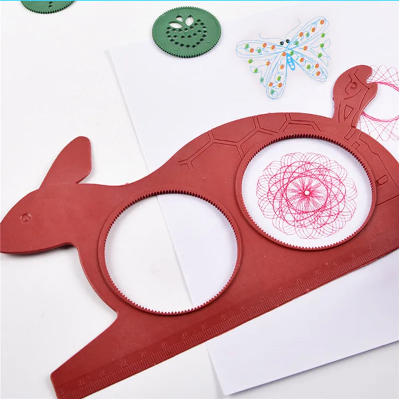 Drawing Lovely Drawing Board Creativity For Children Spirograph Magic Turtle Rabbit Kids Educational Children's Creativity Toy Drawing Lovely Drawing Board Creativity For Children Spirograph Magic Turtle Rabbit Kids Educational Children's Creativity Toy