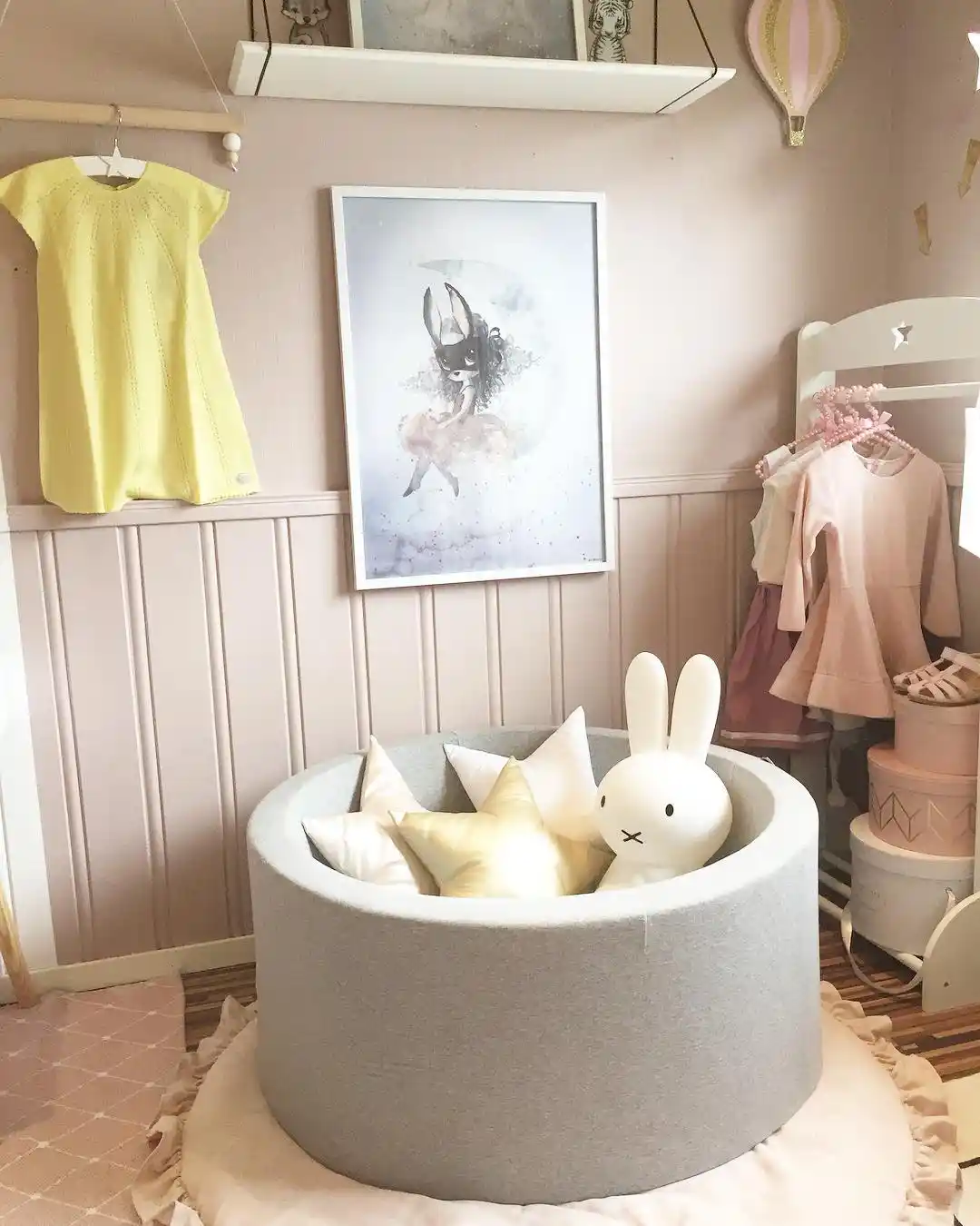 modern nursery ball pit