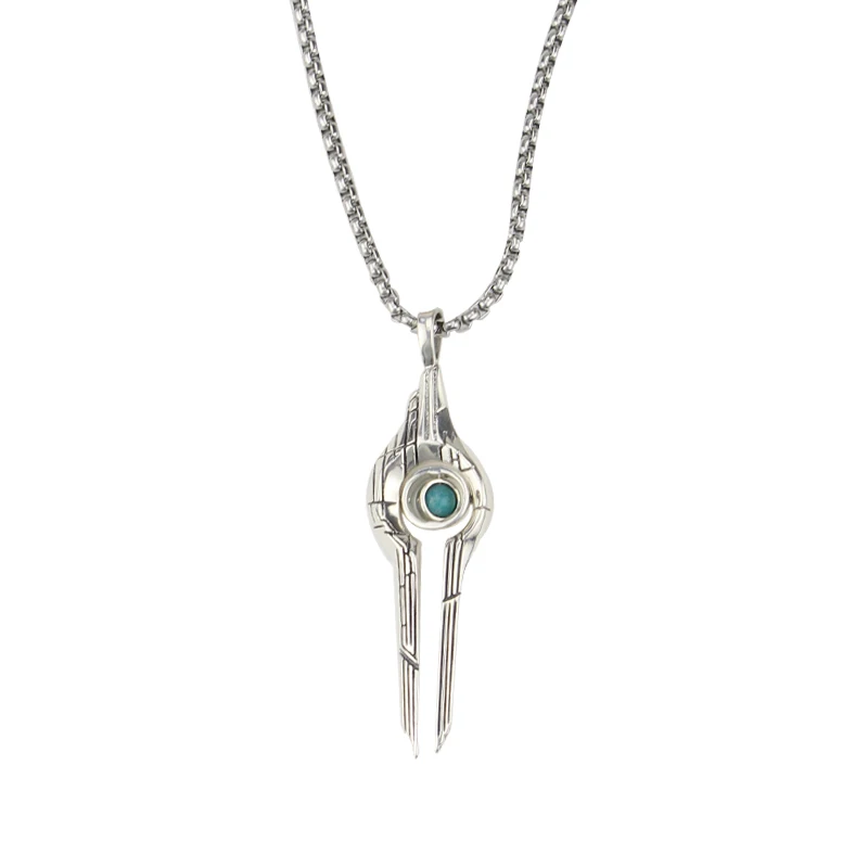 

High Quality Movie MASS EFFECT LOGO Pendant Necklace Jewelry High Quality Star Wars Alloy Long Necklace