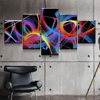 

Modern HD Printed Wall Art Frame Canvas Pictures 5 Pieces FUTURE GRAFFITI CANVAS SET Painting Poster Home Decor For Living Room