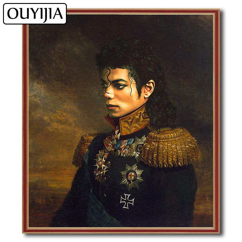 

OUYIJIA MJ Michael Jackson 5D DIY Diamond Painting Full Square Picture Of Rhinestone Diamond Mosaic Cross Stitch Embroidery Star