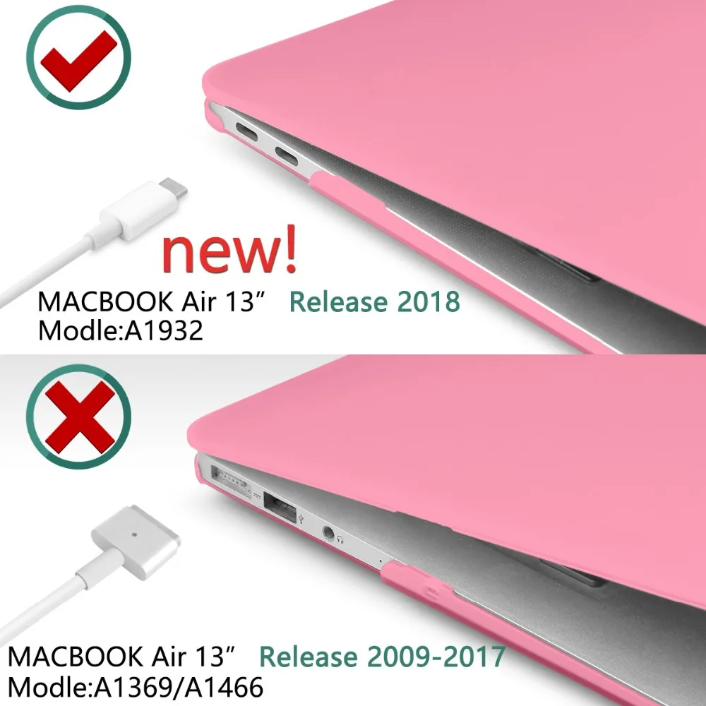 Кристальный/матовый чехол для Macbook Air Pro retina 11 12 13 15 дюймов, сумка для ноутбука, чехол для нового Mac book Air 13,3 чехол A1932