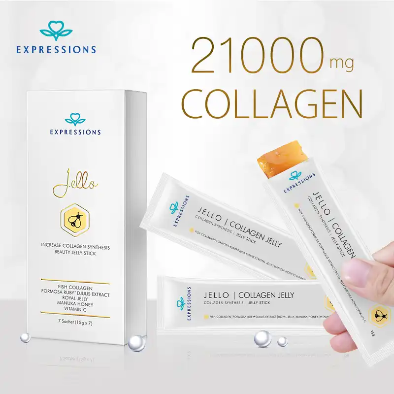 EXPRESSIONS JELLO COLLAGEN JELLY Provide Double Anti aging Effect