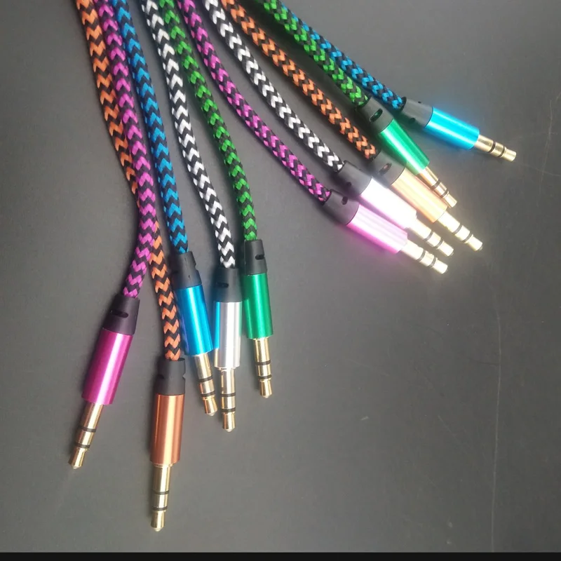 

2019 top sale Aux stereo 3.5MM 1 meter audio data cable for Chery Tiggo Fulwin A1 A3 QQ E3 E5 G5 V5/EMGRAND EC7 EC7-RV EC8