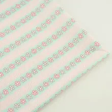 Вырезан цветы и точек в полоску Дизайн светло-розовый хлопок Ткань Лоскутная Ткань teramila Вышивание tissus Резка штук квилтинга