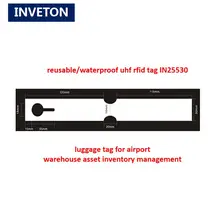 10 шт образец многоразовые UHF rfid багажная бирка 840-960 МГц Пассивный ISO18000-6C gen2 uhf rfid метки отверстие повесить
