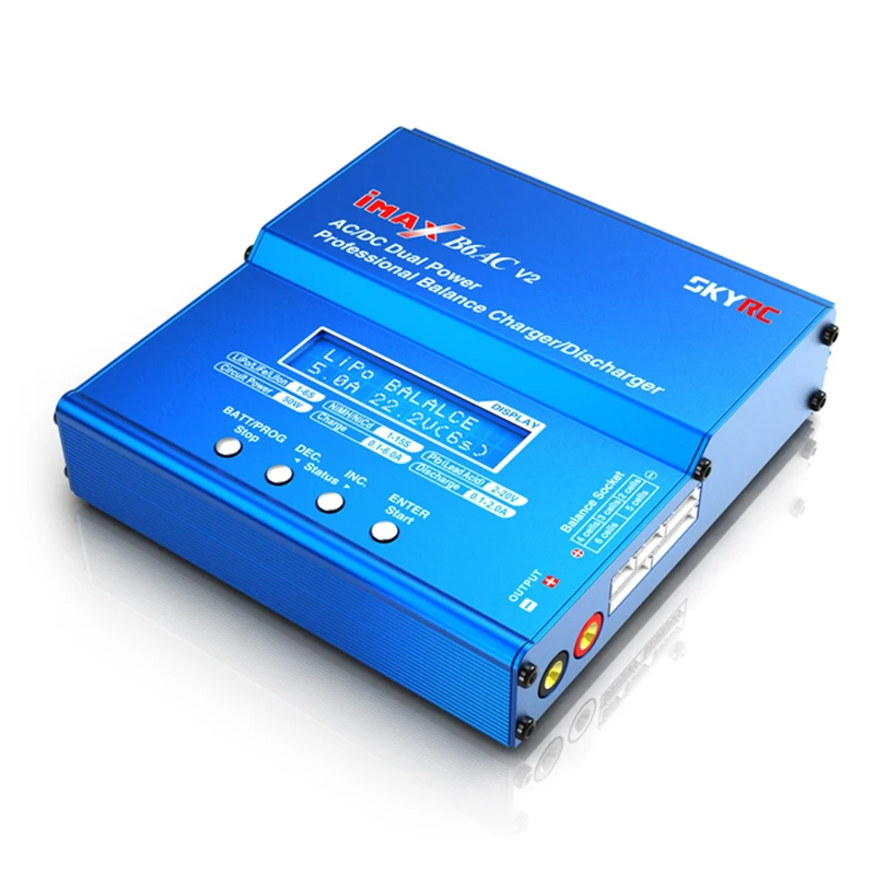 

SKYRC IMAX B6AC V2 Charger 50W Lipo Battery Balance RC Discharger Helicopter Quadcopter With Power Adapter