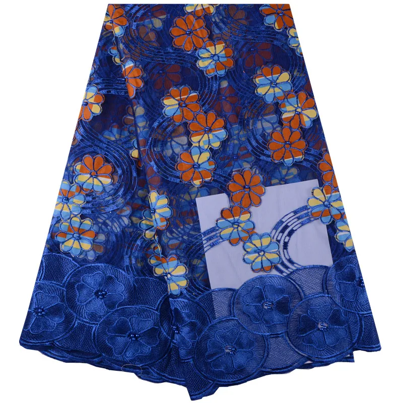 

High Quality African Super Wax Hollandais With Guipure Lace Fabric Material Embroidery Nigerian Lace Fabric Match Ankara F1005