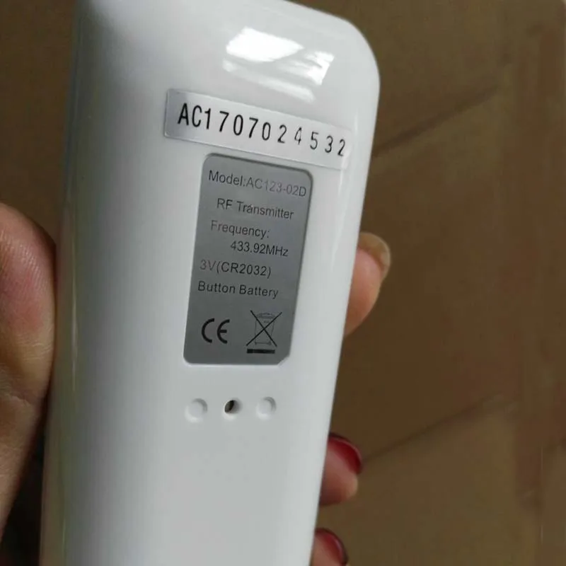 back of remote control