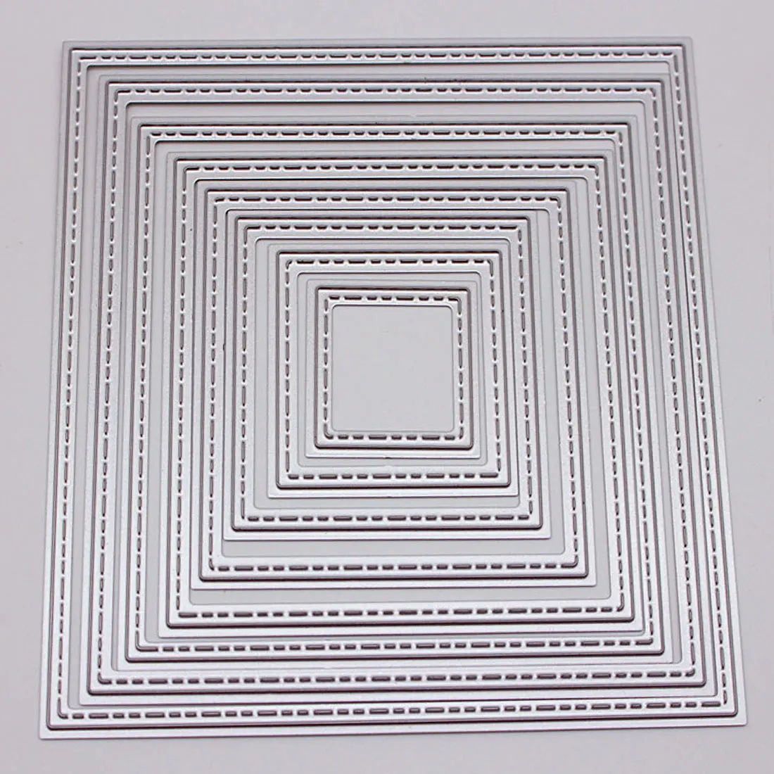 

8pcs DIY Square Cutting Dies Stencils Embossing Card Scrapbooking Album Decoration Craft Die Cutting Template Folder Suit
