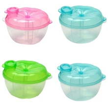 Три сетки Вращающийся Детский Кормление детская молочная смесь формула диспенсер контейнер для хранения еды коробка для кормления