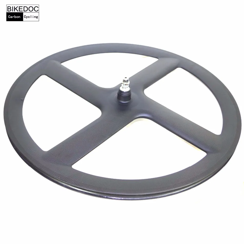 

BIKEDOC 700c*23mm Width Carbon 4 Spoke Wheel Light Fixed Gear Wheel For Race Bicycle Wheels