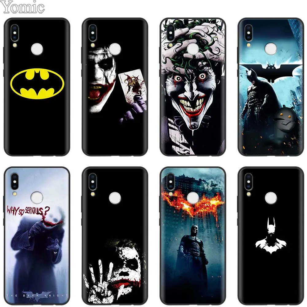 

Batman Dark Knight Joker Silicone Case for Xiaomi Redmi 5 6 7 Note 5 6 7 Pro S2 GO Mi Play 8 Lite 9 A2 Lite Black Soft Case