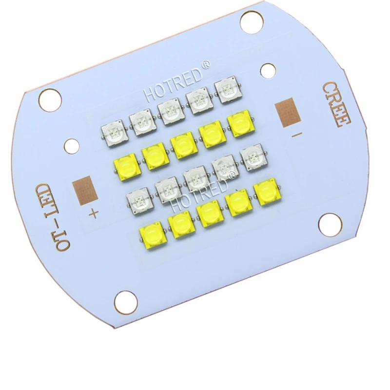 50 Вт-100 Вт Cree XLamp XT-E XTE Королевский синий+ белый светодиодный излучатель коралловый светильник DC30V-33V 3000 мА для DIY аквариумных ламп