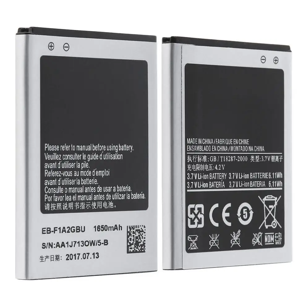 

3.7V 1650mAh Rechargeable Built-in Polymer Li-ion Replacement Battery Phone Accumulator for Samsung Galaxy S2 i9100 9100 i9100g