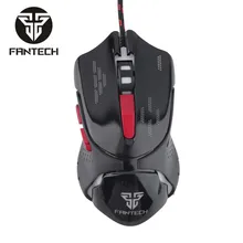 FANTECH Braided Wired Adjustable 800 1200 1600 2400DPI Optical 6 Buttons Scroll Wheel Colorful Mouse for Gaming PC