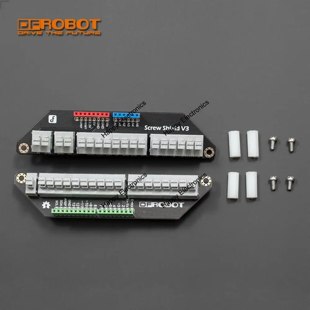 

DFRobot 100% Genuine Screw I/O expansion Shield V3, support Press to connect cables for Arduino UNO R3/Leonardo/Mega/Due