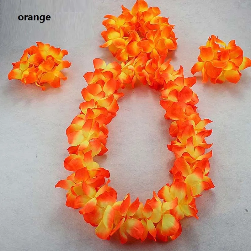 tropical hawaiian hawaii flower hula garland wreath lei headband hawaiian flower paper