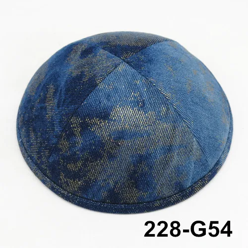 Джинсовая кепка 19 см kippot kippa yarmulke KIpa Skullies Beanies, Еврейская кипа с черепом