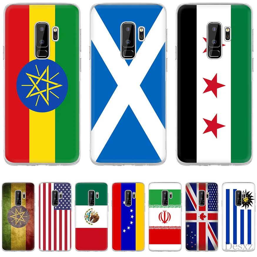 

Gerleek Case Cover for Samsung Galaxy A3 A5 A6 A8 Plus flag of uk USA Venezuela ethiopia bosnia uruguay iran syria Scotlandhard