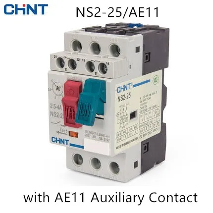 CHINT CHNT пускатель NS2 25 25X 25/AE11 1 6 2.5A двигатель защита двигателя выключатель 25/AU11|switch