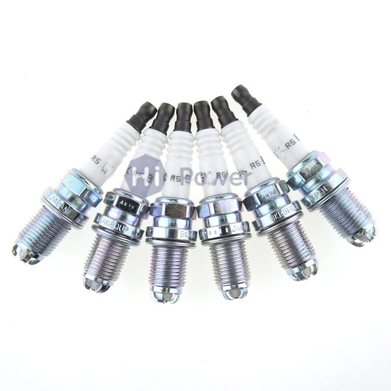 

6PCS/Lot BKR6EQUP 12120037607 Car Spark Plug for BMW M54 M62 E38 E65 E34 E36 E39 E46 BKR6EQUP 12120141871