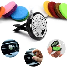 

SOITIS Tree of Life Car Aromatherapy Essential Oil Diffuser Magnetism Locket Air Freshener Free Gift 12pcs Oil Pads