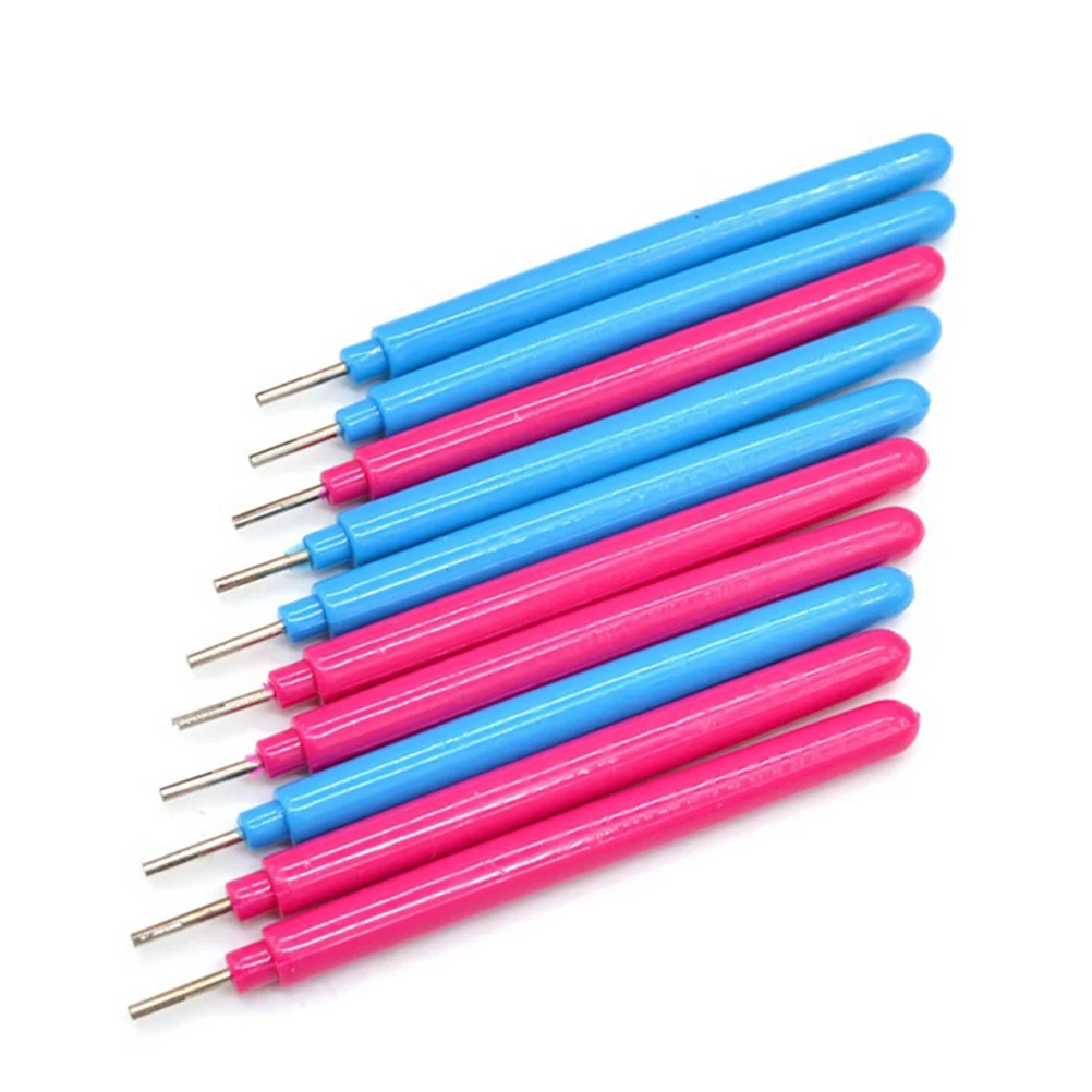 

10pcs/lot DIY Assorted Color Origami Scrapbooking Slotted Paper Quilling Tools Paper Craft Tool Quilling Paper Pen Random