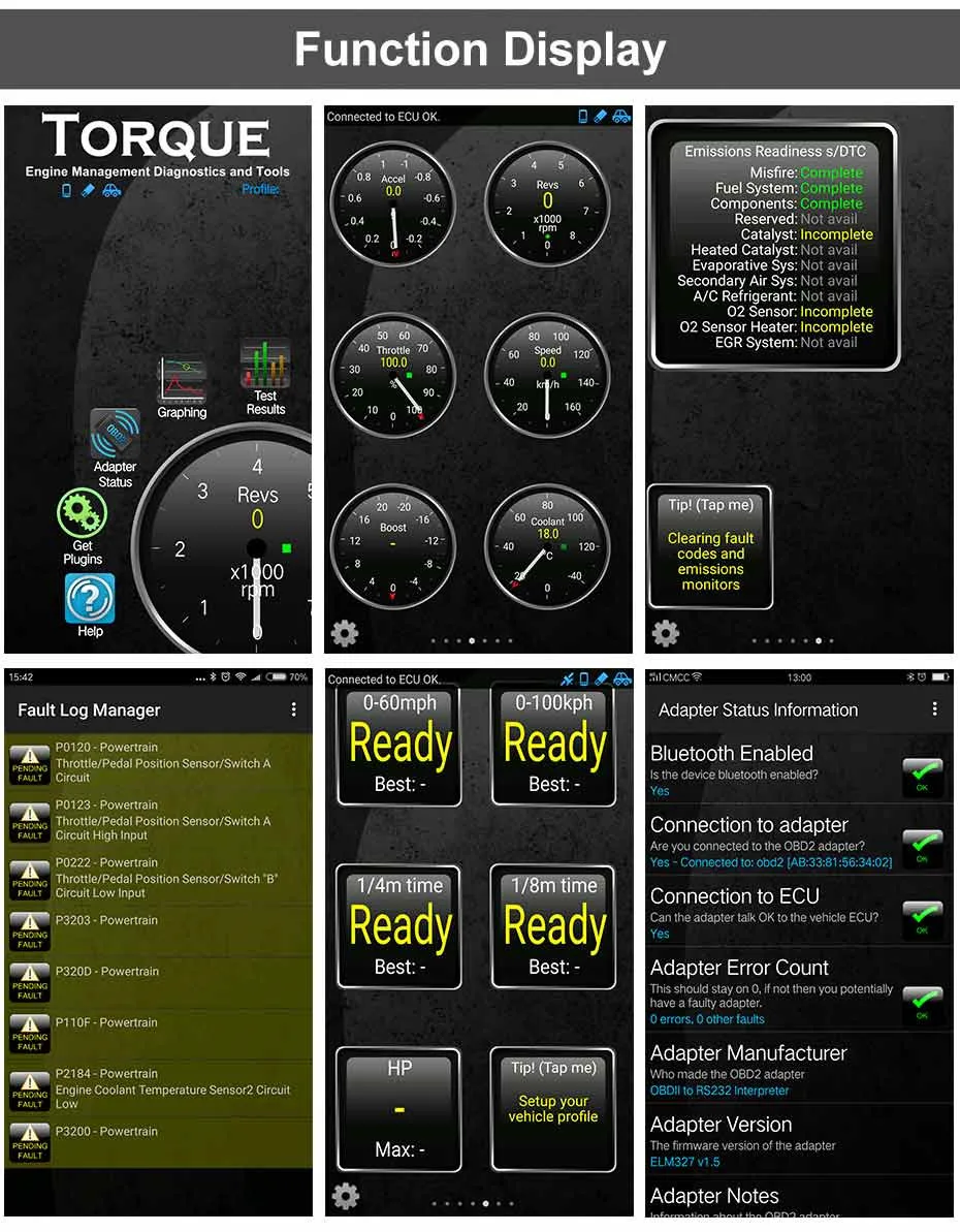 obd2 v1.5 elm 327 v 1.5 bluetooth with Russian Ancel AD100_13