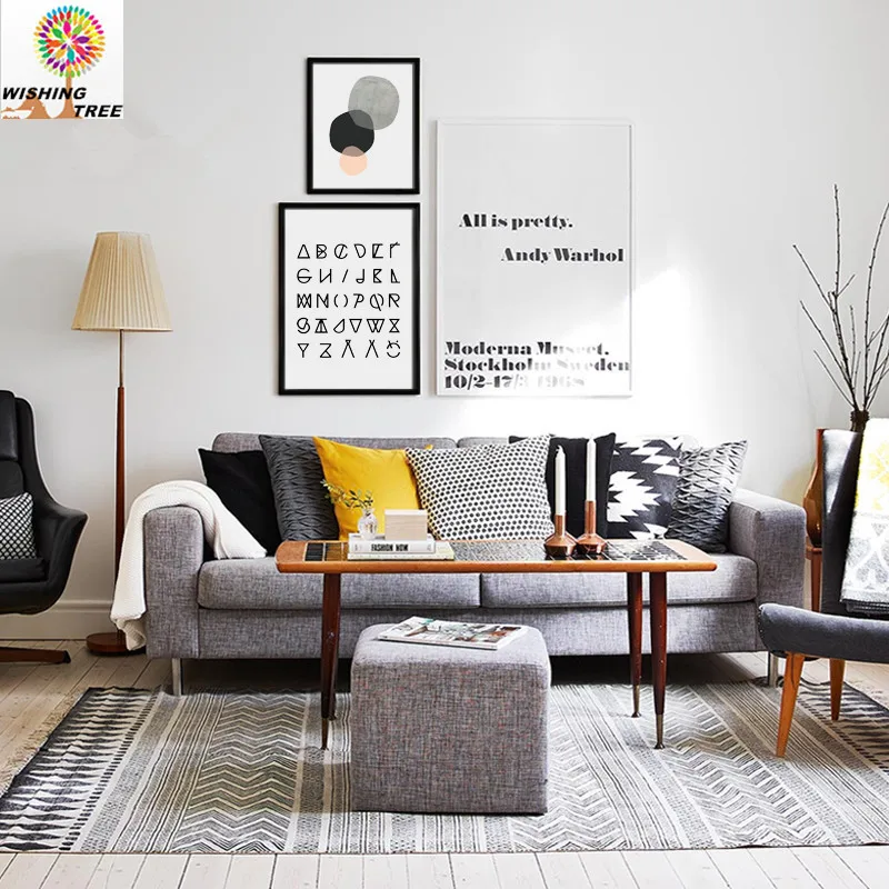 living room modern print poster painting home decor motivational quote