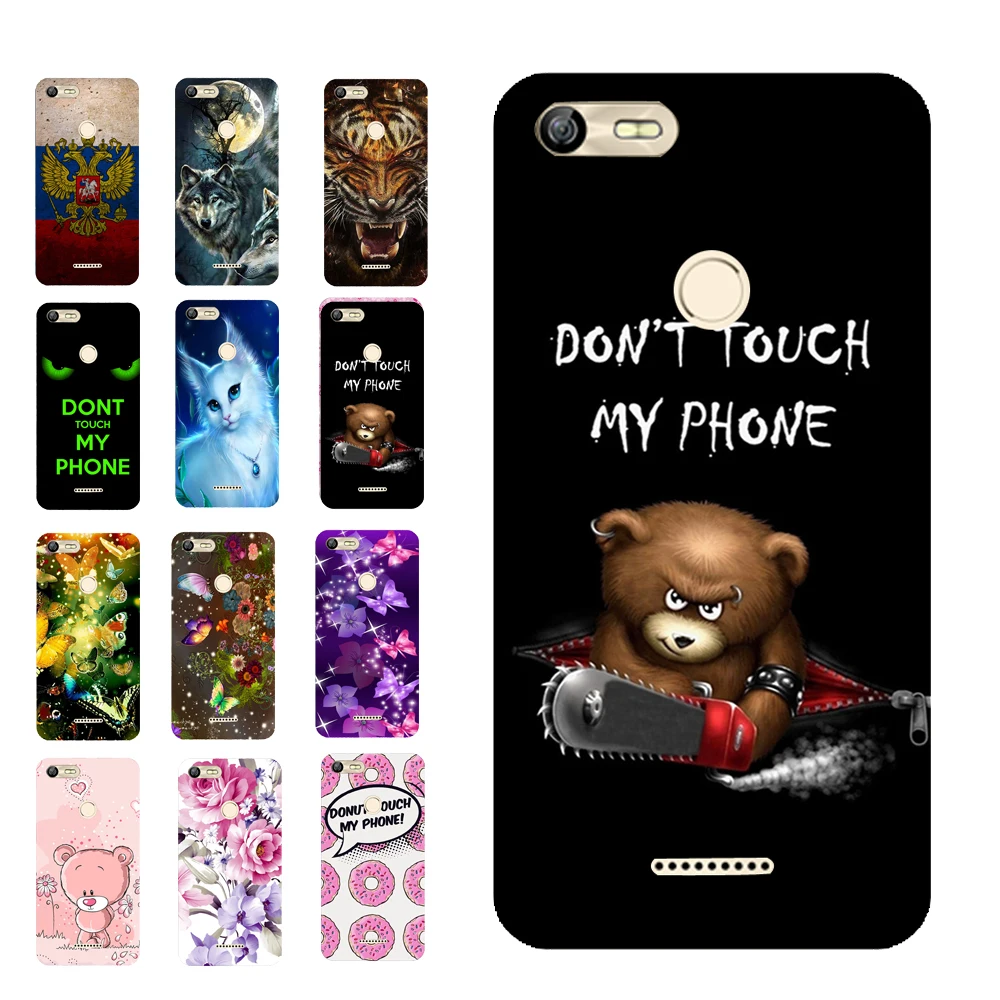 

Don't Touch Individuality Bear Cartoon Print Case Cover for for BQ-5204 Strike Selfie TPU Cases For BQ 5204