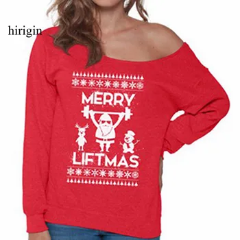 

HOLIDAY SWEATSHIRT Christmas Sweats Women Red Gift Jumper Men Tops Hoodies Fashion Clothing Plus Size XXL sudaderas mujer