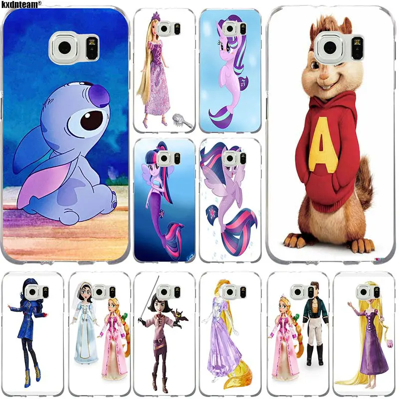 

Glitter Liquid Stitch Chip Dale Mermaid Princess Soft Phone Case for Samsung S5 S6 S7 Edge S8 Plus S6 Edge Plus S9 S9 Plus