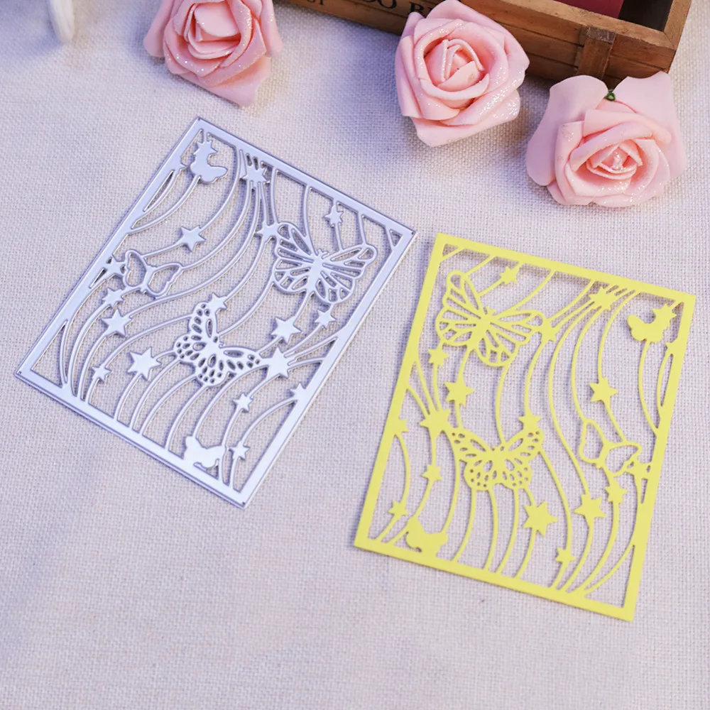  Butterfly Frame Metal Cutting Die Scrapbooking Embossing Stencil Card Cut Dies for DIY Invitation E - 32847149318