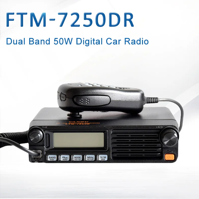Новые продукты Yaesu FTM 7250DR автомобильное двухдиапазонное цифровое радио 50 Вт