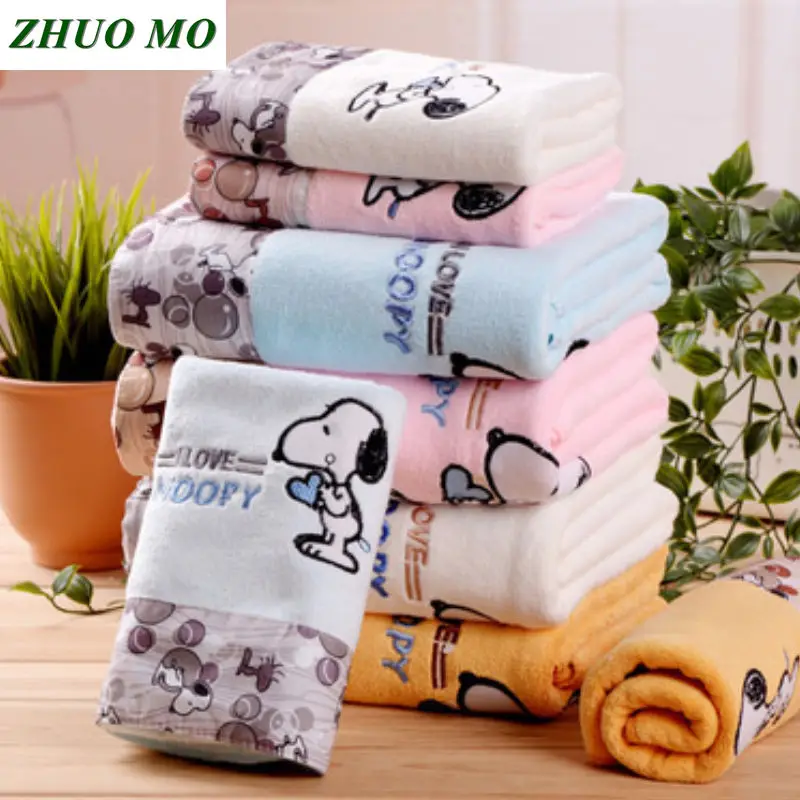 Vente ZHUO MO 3 pièces à séchage rapide dessin animé microfibre serviette ensemble serviette de bain visage plage serviette 450g absorbant l eau toallas pour salle de bain